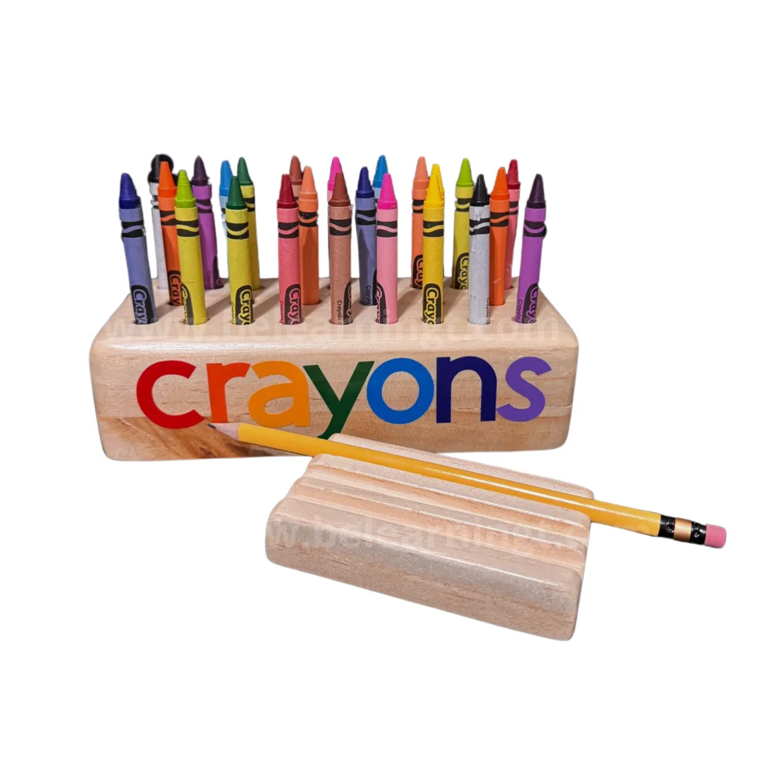 Dúo -Porta crayones y porta lápices