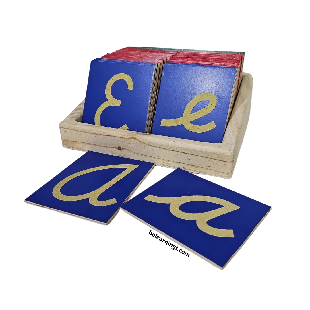 Letras de Lija Cursiva D´nealian (Paquete completo)