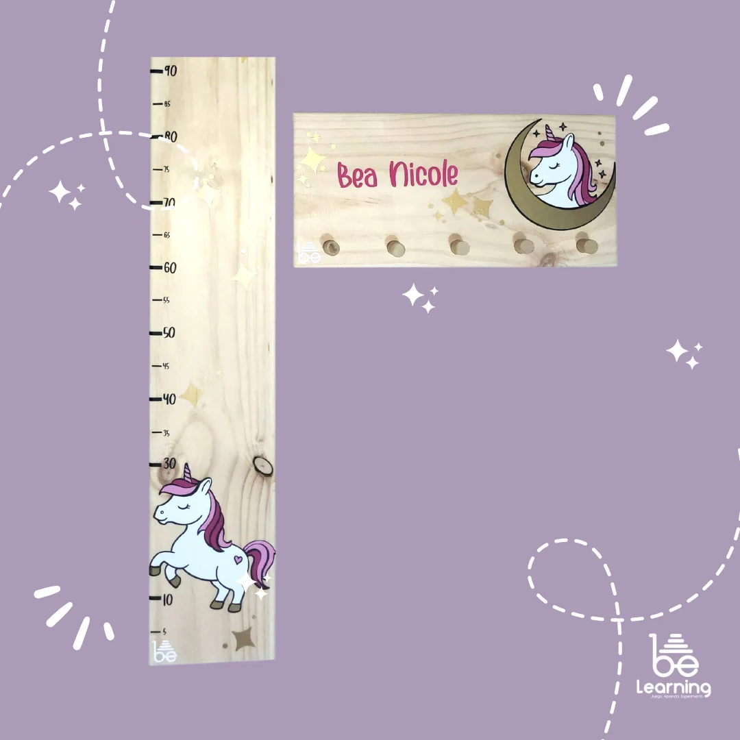 Medidor y Perchero de Madera Personalizado